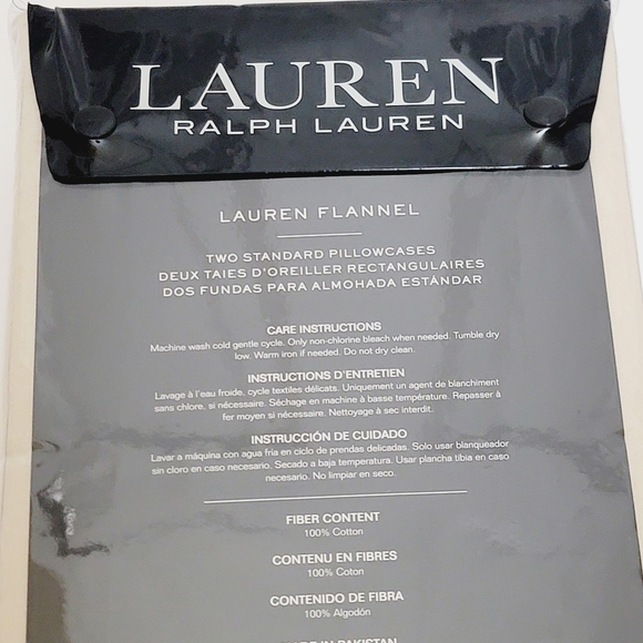 Lauren Ralph Lauren 100% cotton standard pillowcases in Clay Tan - Picture 5 of 6